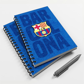 Caderno Universitário 96 Fls Futebol Barcelona Mod. 02